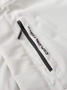 春秋女款戶外軟殼外套，薄款防水防風透氣登山外套 - 白色 - 查看 4