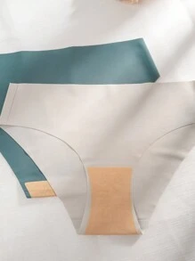 Damen einfache, bequeme nahtlose Triangel-Höschen, Unterwäsche (12er Pack)