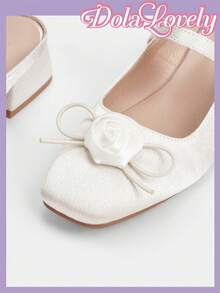 Dola Lovely Giày Sandal Nữ Mùa Hè Màu Mai, Giày Cao Gót Chunky Khoét Hoa, Giày Học Sinh Phong Cách Đa Năng - Màu be - Xem 3