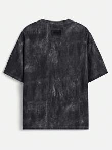 Manfinity VCAY Men's Printed Loose Round Neck Short Sleeve T-Shirt Set, Suitable For Summer