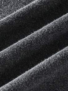 SHEIN EZwear Plus Size Women's Casual Loose Fit Acid Wash Vintage T-Shirt Dress, Versatile For Daily Wear, Back To School, Summer To Early Autumn - Black - View 7