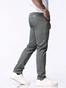 Slim Fit Lightweight Business Casual Pants For Men