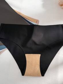 SHEIN Women's Seamless Comfortable Solid Color Triangle Panties (12 Packs) - Multicolor - View 7