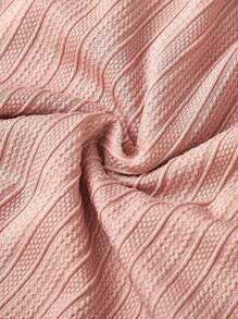 Ensemble 3 pièces: shorts de détente à motif jacquard unicolore avec lien de taille