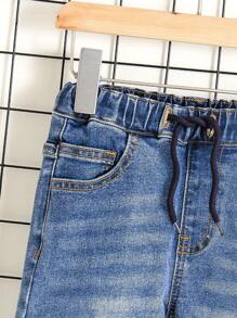 男孩日常穿著休閒舒適錐形牛仔褲