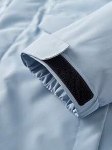 女士春秋戶外軟殼夾克，薄款防水透氣徒步旅行防風運動外套 - 藍色 - 查看 5