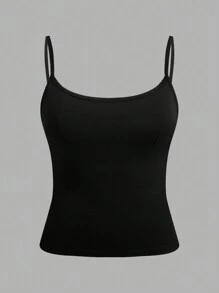 SHEIN EZwear 4 件套豹纹和斑马纹简约无袖吊带背心，女士，夏季 - 彩色 - 查看 3