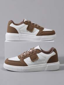 Women Fashion Casual Lightweight Breathable Flat Skateboard Shoes