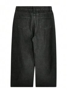 Ripped Distressed Women's Jeans, Versatile - Black - View 2