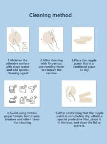 Reusable Self Adhesive Silicone Nipple Cover Boob Pads 10 Pcs, - Dusty Pink - View 7