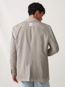 Manfinity VCAY Chaqueta de blazer casual y holgada con estampado de cuadros y manga larga de caída para hombres, para otoño e invierno - Multicolor - Ver 2