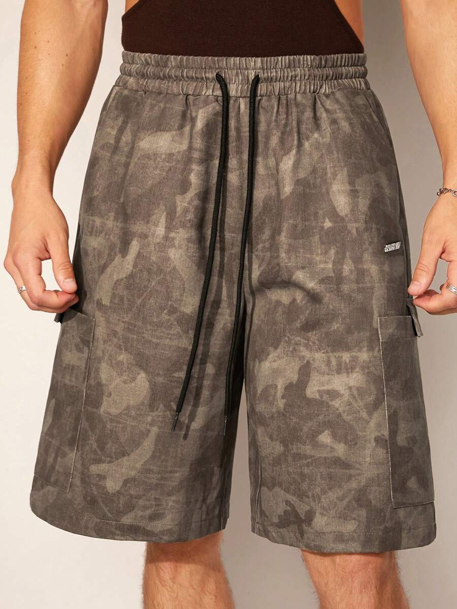 FeverCity Men's Loose Straight Woven Shorts Suitable For Summer - Multicolor - View 1