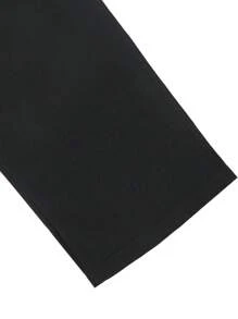 Manfinity Streetrush Pantalones casuales de pierna ancha con bolsillo en ángulo para uso diario para hombres, pantalones anchos y holgados, pantalones de uso urbano, pantalones casuales rectos y sueltos para hombres, de vuelta a la escuela
