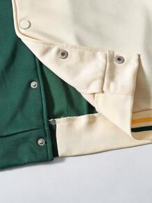 Veste de baseball style universitaire pour garçons adolescents avec figurine de poupée