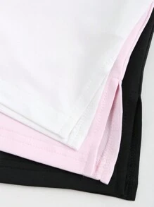 Sweetra 女士夏季純色甜心領褶皺短袖修身T恤