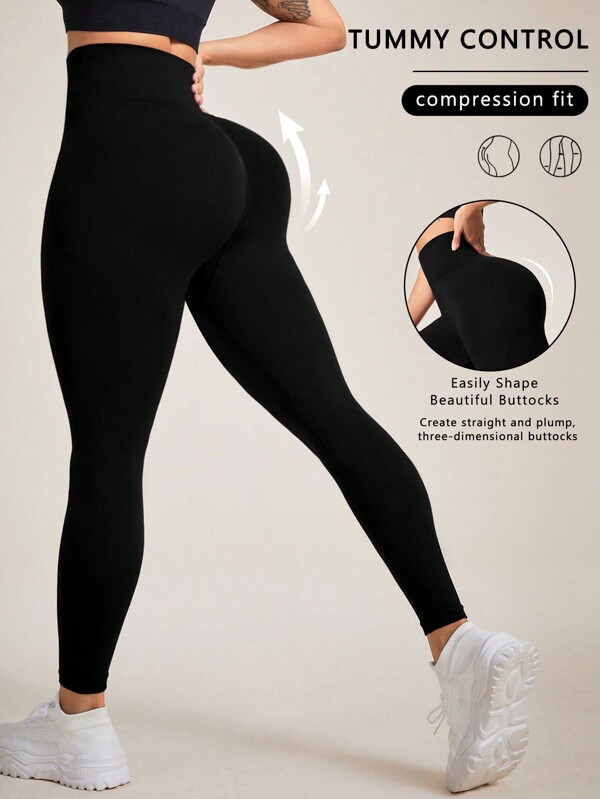 Easithlete Leggings deportivos sin costuras, de alta elasticidad, para uso diario, para mujer