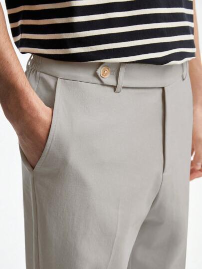 AKNOTIC Business Casual Quần tây dệt thẳng dễ chăm sóc