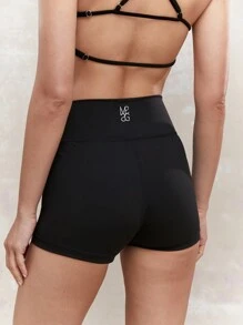 MISSGUIDED High-Performance Compression Athletic Workout Shorts, High-Waisted Moisture-Wicking Yoga Running Exercise Training Bike Shorts With Tummy Control For Fitness Gym Sports