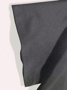 INAWLY Áo thun nữ mùa hè in hình đầu lâu bò miền Tây & xương rồng tay ngắn - Màu xám đen - Xem 4