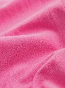 ملابس علوية تي شيرت مطبوع بزهور, قماش كتان بياقة V- قياس كبير للسيدات، فضفاض وكاجوال بتصميم مناسب للصيف