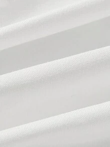 SHEIN Bộ 2 bộ đồ liền thân thêu hình gấu dễ thương phong cách Pháp cổ điển thanh lịch dành cho bé gái kèm mũ, trang phục xuân/hè - trắng - Xem 8