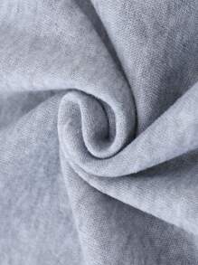 Claim Dot 宽松男士纯色圆领卫衣，适合秋季穿着，长袖上衣