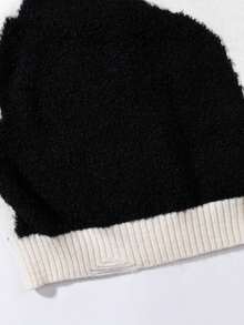 Suéter de manga larga con estampado de mezclilla ANDREILEE, para uso casual - Negro - Ver 7