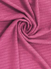 Chiquease Áo rau diếp một bên vai viền bất đối xứng - Màu Hồng  Dưa hấu - Xem 7