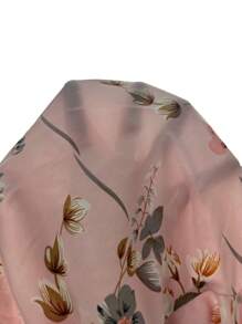 SHEIN VCAY Áo liền quần nữ Thắt lưng Hoa Boho - Hồng - Xem 7