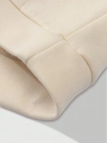 Manfinity Hypemode Men Star & Letter Graphic Thermal Pullover - Khaki - View 6