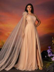 New Natural Sweet And Beautiful Cocktail Party Dress