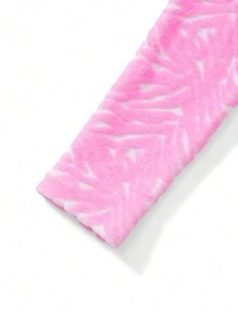 Leggings lungi de culoare uni roz fetiță - Roz - Vizualizare 5
