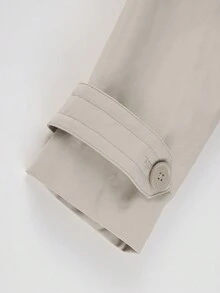 Women's Mid-Length Pocket Jacket, Designed For Commuting In Spring And Autumn - White - View 5