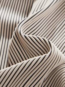AKNOTIC Business Casual Pantalones casuales rectos de punto largo para hombre con cintura elástica y cordón, adecuados para uso diario en primavera y verano
