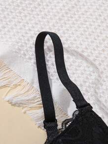 3 chiếc áo lót nâng ngực có đệm ren lãng mạn có gọng dành cho nữ - Nhiều màu - Xem 3