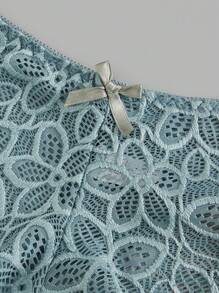 Snug Zone Ensemble de lingerie unicolore en dentelle pour soutien-gorge et culotte, 3 ensembles