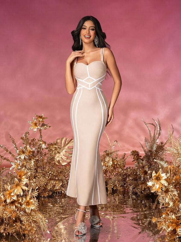 Vestido elegante com amarração no corpo, coquetel, festa à noite, baile, vestido semi formal para convidado de casamento, para aniversário, formatura, jantar, baile de formatura