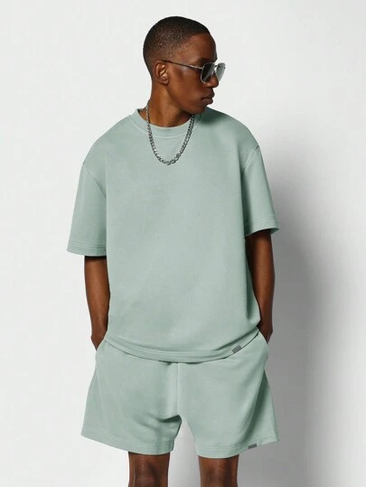 SUMWON 常规款短袖 T 恤和短款两件套