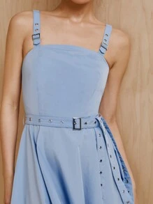 MONSE Mathilde Lhomme Designer Belt Straps Rectangular Dress, Summer Elegant Dress, Holiday, Party, Vacation, New Year Eve Outfit, Birthday Outfits, Festival