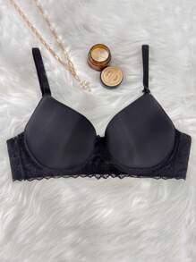Snug Zone Women's Sexy Contrast Lace Push-Up Plus Size Underwear Bra (2pcs/Pack) - Multicolor - View 5