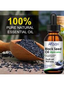 AKBAN 30ml Dầu hạt đen, Thành phần tự nhiên Dầu thầu dầu Tăng cường dưỡng mi - trắng - Xem 1