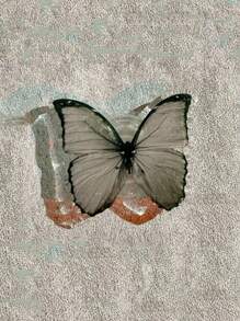 ROMWE Goth 创意蝴蝶背贴推拉手机支架 可伸缩360°旋转蝴蝶懒人支架 通用 - 黑色 - 查看 5