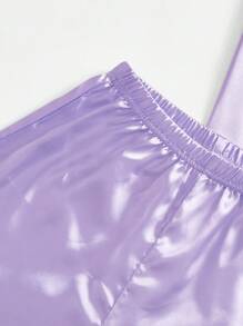 3pcs Ladies' Comfy Satin Pajama Set For Women - Multicolor - View 4