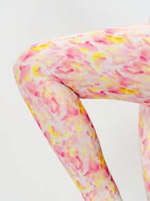 Teen Girls Allover Print Tinted Lens Active Pants - Baby Pink - View 4