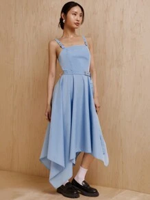 MONSE Mathilde Lhomme Designer Belt Straps Rectangular Dress, Summer Elegant Dress, Holiday, Party, Vacation, New Year Eve Outfit, Birthday Outfits, Festival