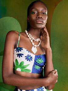 Alice McCall Designer Floral Print Cami Top For Summer Vacation, For Summer, Holiday - Multicolor - View 5