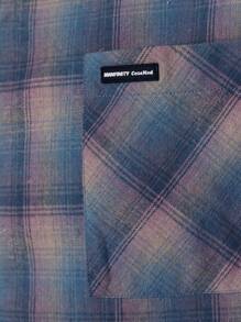 Manfinity VCAY 男款大尺碼休閒寬鬆肩格紋短袖襯衫，適合夏季和日常穿著 - 彩色 - 查看 3