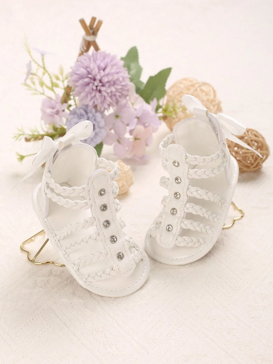New Summer Classic Hollow Soft Sole Sandals For 0-1 Year Old Infants - White - View 1