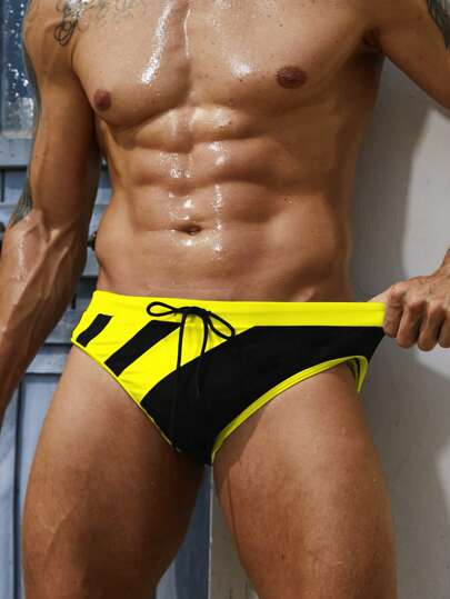 CoralVoy Shorts de bain à taille coulissante bicolore pour hommes, hawaïens