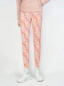 Teen Girls Allover Print Tinted Lens Active Pants - Baby Pink - View 1